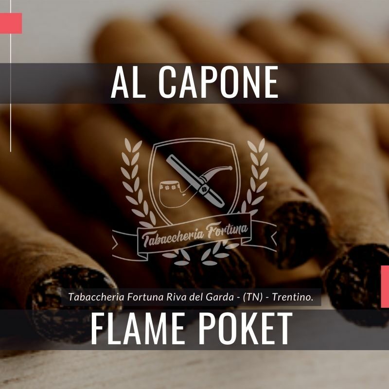 Al Capone Flame Poket Gli amanti  di sigari apprezzano i Cigarillos con filtro a fiamma con tasche Al Capone al gusto di cognac