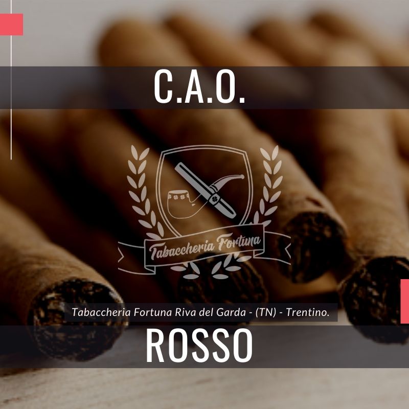 CAO America  Rosso è un sigaro bitroncoconico aromatizzato al bourbon, fatto a mano, con una selezione di tabacchi nicaraguensi e kentucky