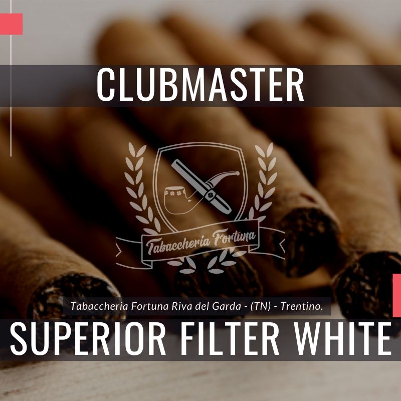 I piacevoli sigaretti di marca Clubmaster Superior White con filtro sono short-machine realizzati a macchina.