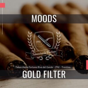 I piacevoli sigaretti di marca Dannemann Moods Gold con filtro sono dei refrigeratori realizzati a macchina.