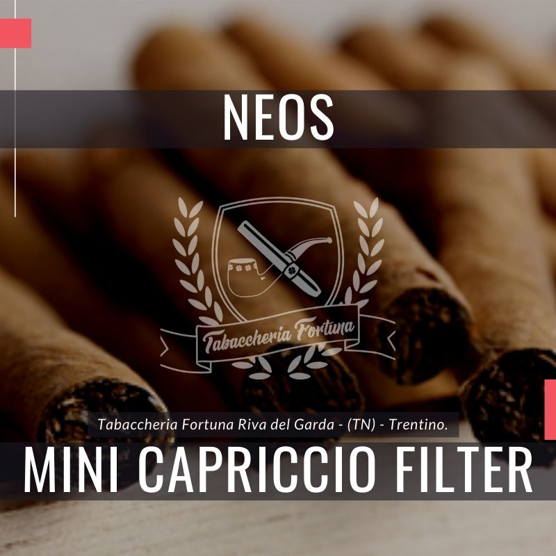NEOS MINI CAPRICCIO FILTER Sigaretto con filtro, in formato Mini, aromatizzato al cappuccino, di grande qualità e leggerezza.
