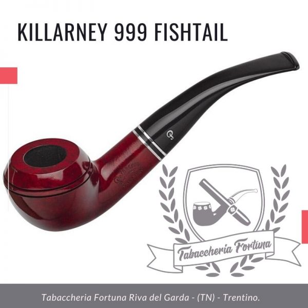 Killarney 999 Fishtail. Una forma a "Rodi" a metà piegata, la ciotola arrotondata offre un grande comfort nella mano