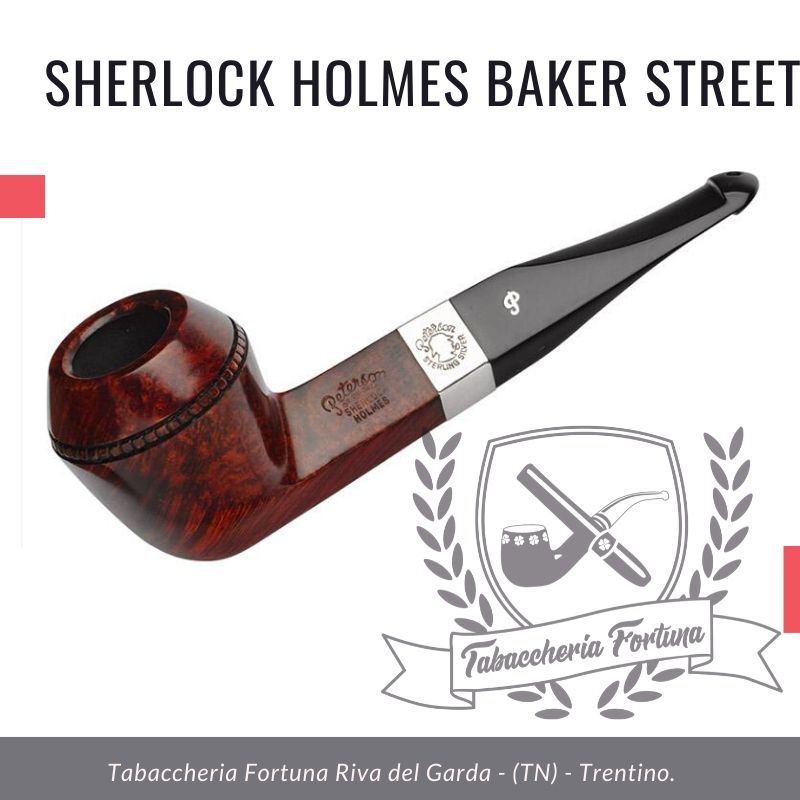 Sherlock Holmes Baker Street Peterson Lip Un impressionante bulldog a cupola dritta, 221B Baker Street era la casa del grande detective immaginario. 